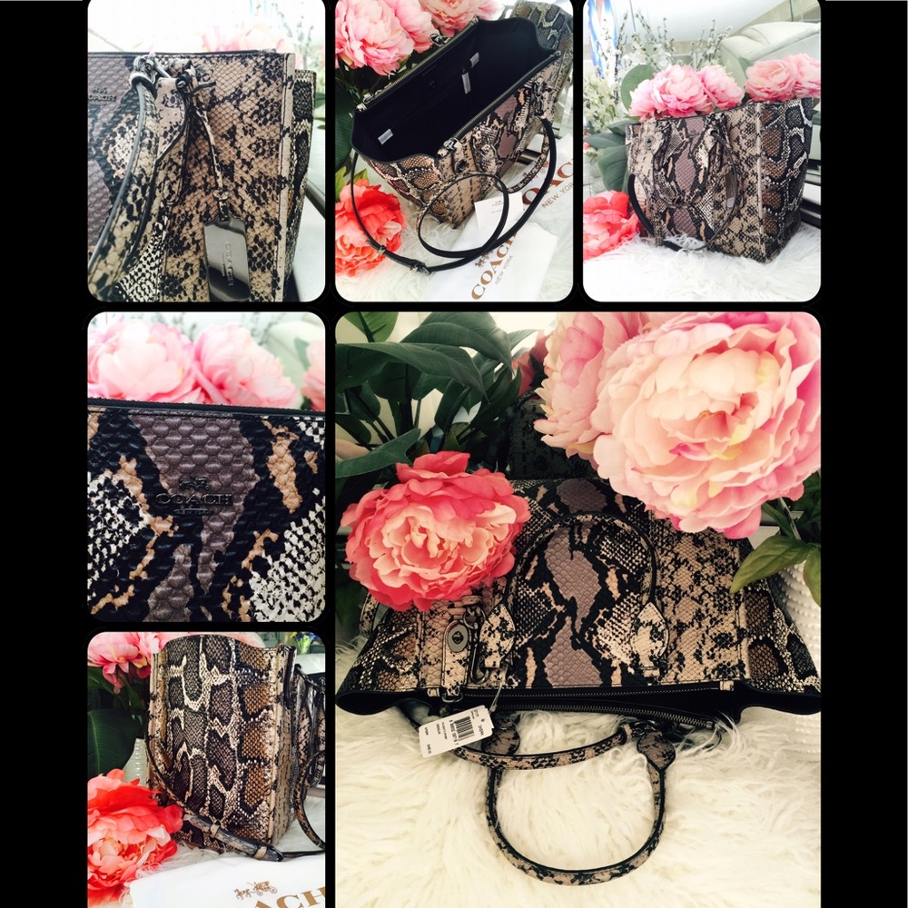 COACH Carryall Exotic Embossed Leather - NWT RARE! - Picture 8 of 8